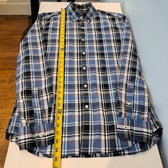 J. crew Men's Medium Slim Fit Flex Washed Long Sleeve Plaid Shirt Style #BB716 - Picture 12 of 14